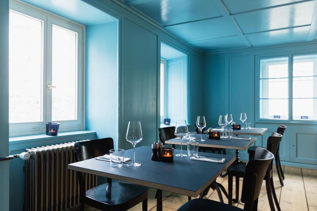 Restaurace v ubytování Post Hotel Löwe Mulegns