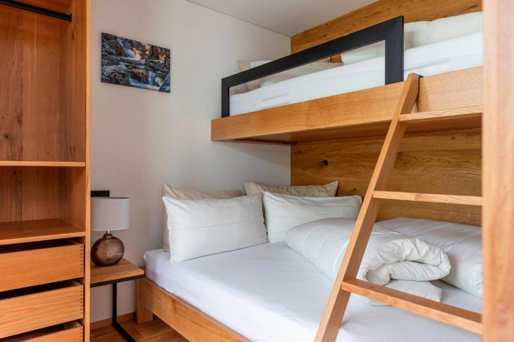 Postel nebo postele na pokoji v ubytování Haus Valisera