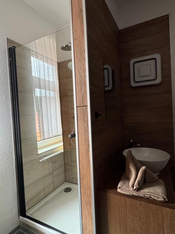 Koupelna v ubytování Hotel Garni „zum Bären“