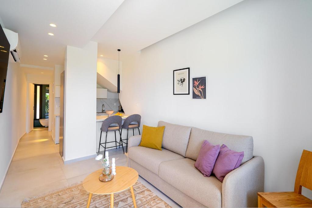Posezení v ubytování Inia Apartments