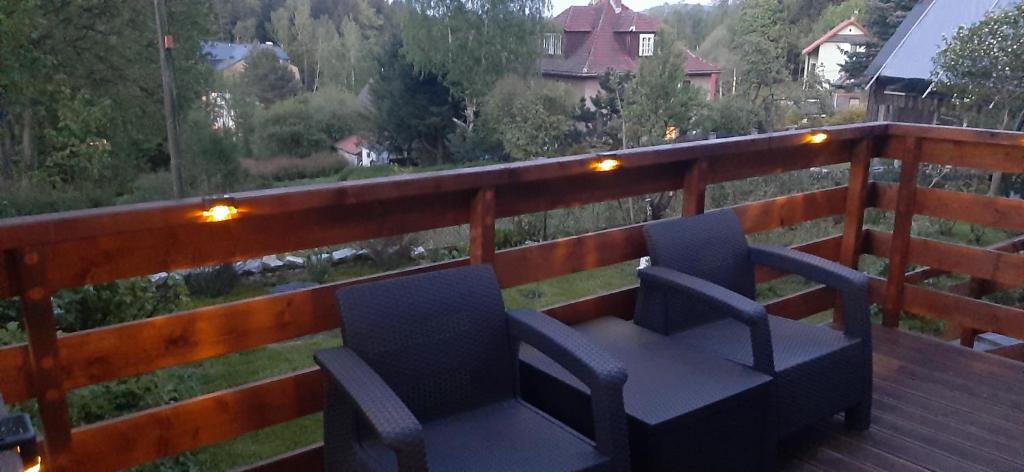 Balkón nebo terasa v ubytování Willa Rosa-apartamenty z prywatną sauną