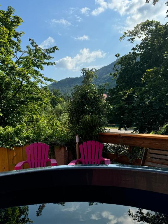 Gîte au Manoir des Sens avec bain nordique jacuzzi sur terrasse privée – photo 12