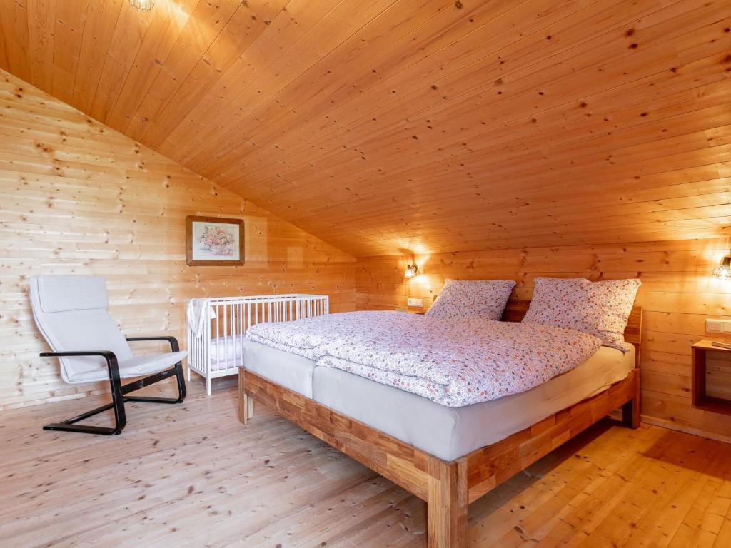 Postel nebo postele na pokoji v ubytování Zuhäusel