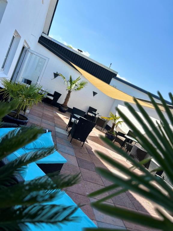 Balkón nebo terasa v ubytování tauwerk Hotel