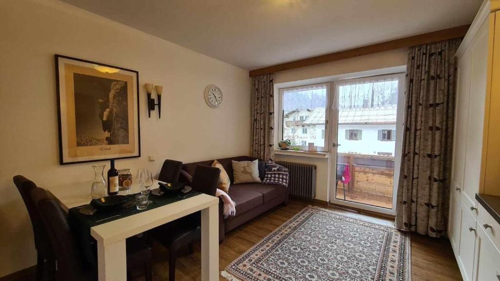 Posezení v ubytování Gästehaus Huber