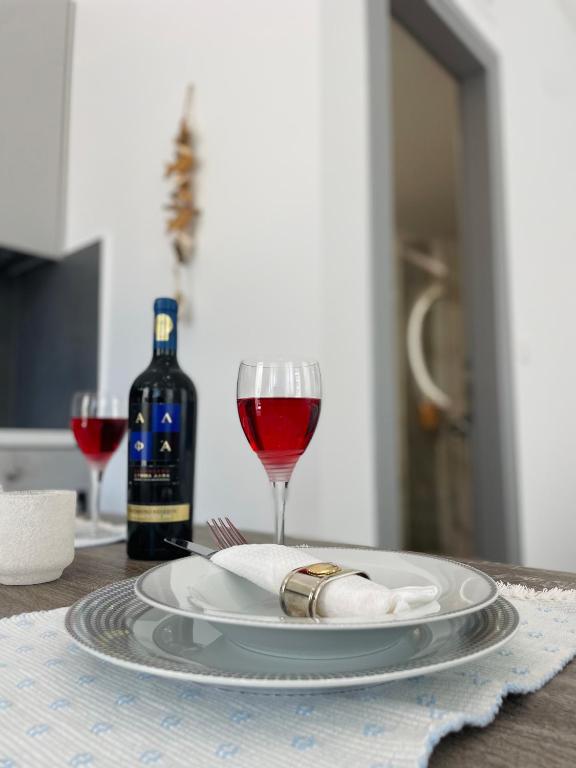Nápoje v ubytování Kyma Luxury Suite