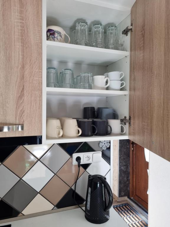 Kuchyň nebo kuchyňský kout v ubytování Apartmány 235 - 1