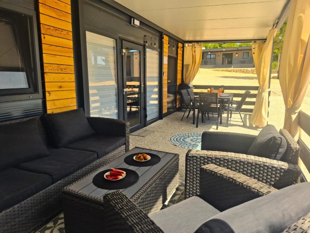 Posezení v ubytování Luna Mobilehomes
