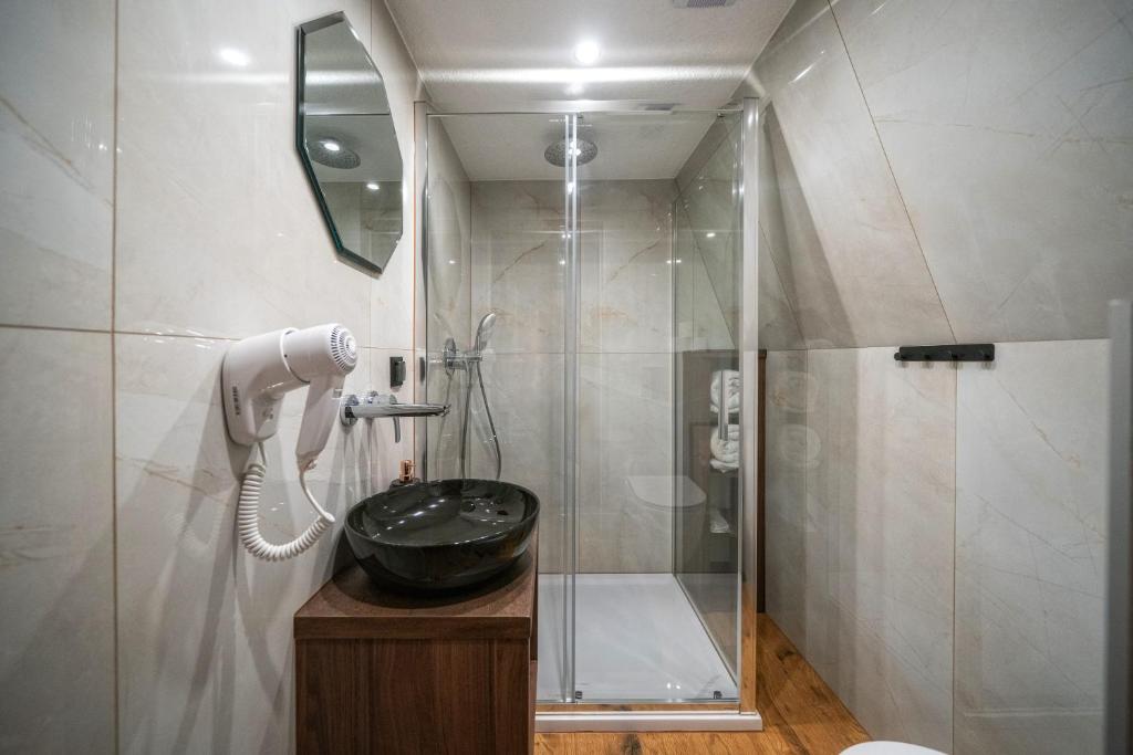 Koupelna v ubytování Diamond Glamp & Jacuzzi