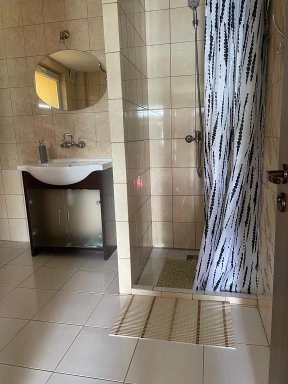 Koupelna v ubytování Kaszubskie Apartamenty nad jeziorem
