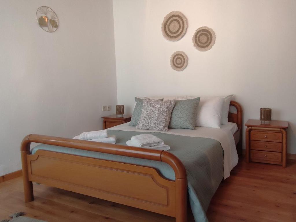 Ένα ή περισσότερα κρεβάτια σε δωμάτιο στο casa mouliana