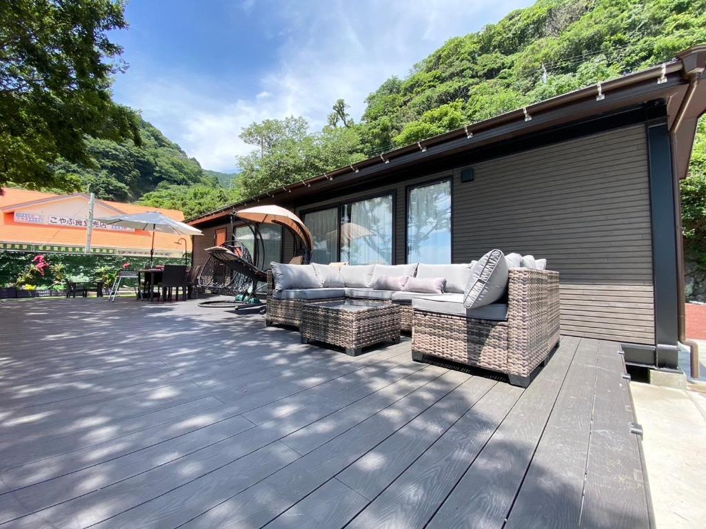 Αίθριο ή υπαίθριος χώρος στο Seaside Garden Nishiizu 1