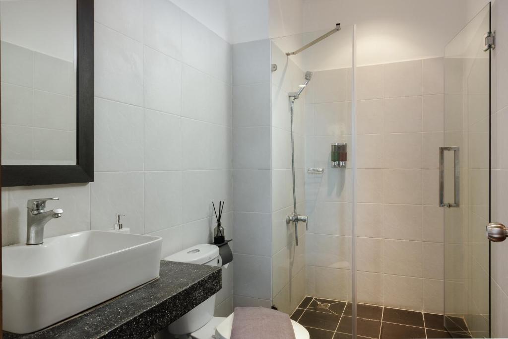 Koupelna v ubytování WH Hotel 310