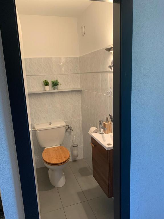 Koupelna v ubytování Comme sur un nuage, appartement pour 4 personnes