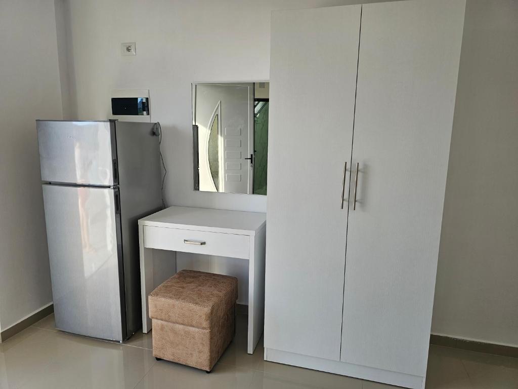 Kuchyň nebo kuchyňský kout v ubytování Hotel Irini