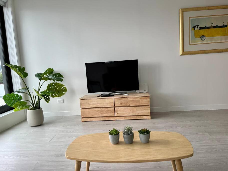 TV a/nebo společenská místnost v ubytování Stylish Apartment