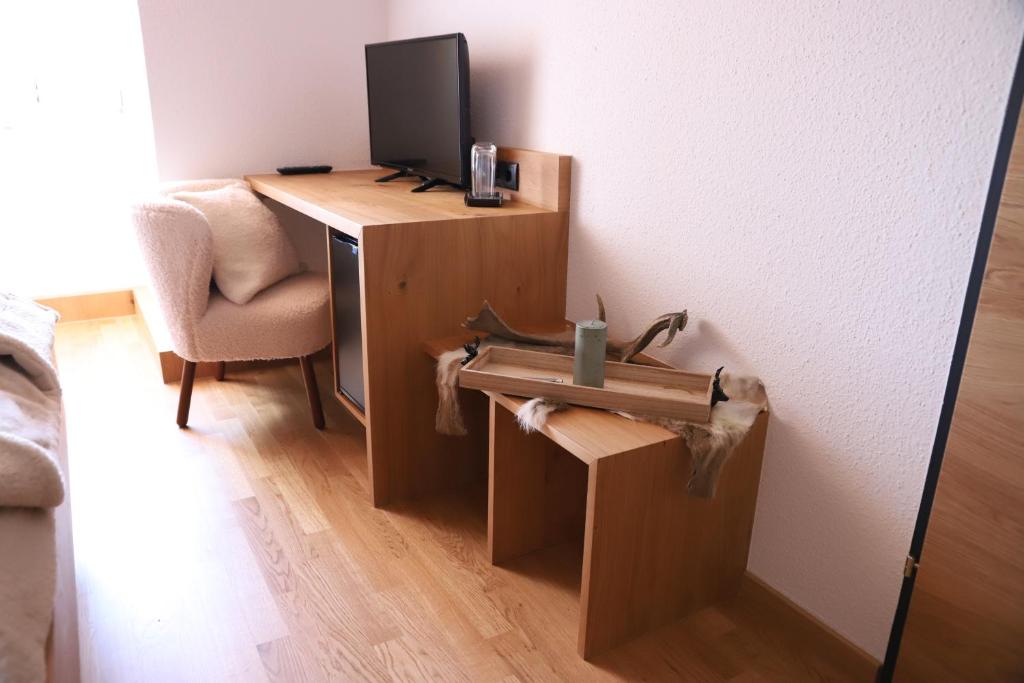 TV a/nebo společenská místnost v ubytování Brauhotel Weitra