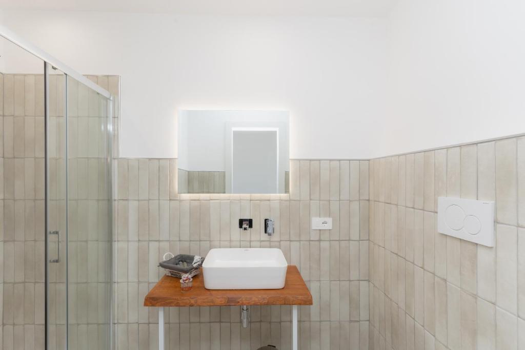 Koupelna v ubytování MIFRA SUITES