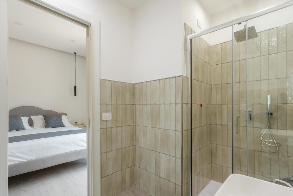 Koupelna v ubytování MIFRA SUITES
