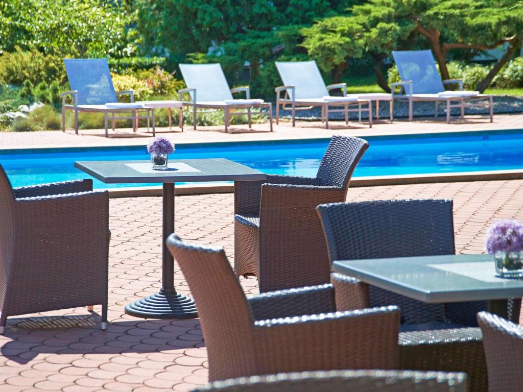 Bazén v ubytovaní Novotel Poznań Malta alebo v jeho blízkosti