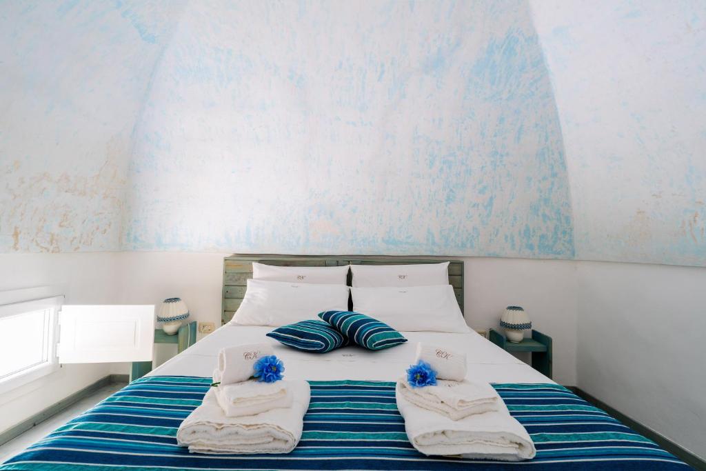 Un ou plusieurs lits dans un hébergement de l'établissement B&B Corte Kampanes