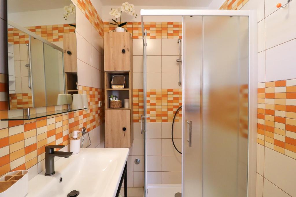 Kúpeľňa v ubytovaní Apartments Panda