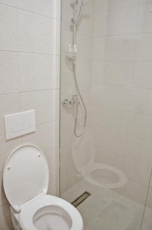 Koupelna v ubytování Penthaus apartman NOVAK