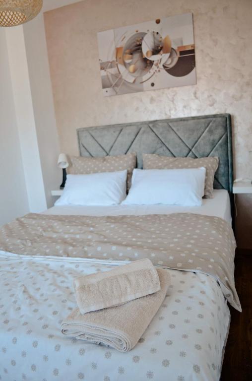 Postel nebo postele na pokoji v ubytování Penthaus apartman NOVAK