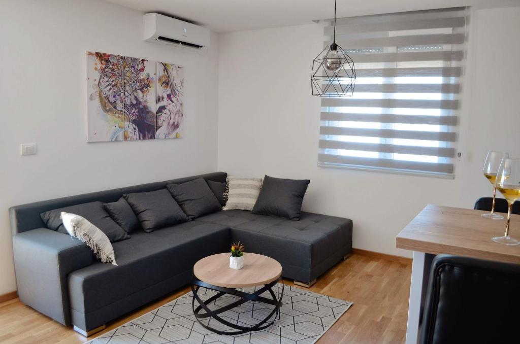 Posezení v ubytování Penthaus apartman NOVAK