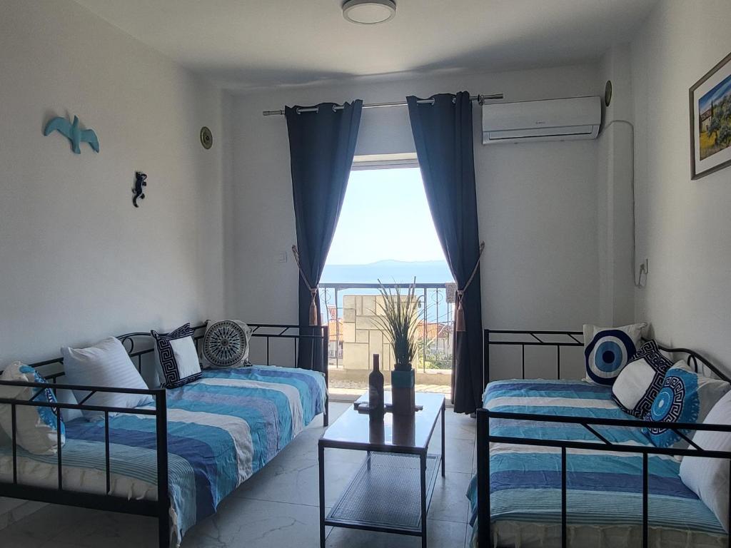 Ένα ή περισσότερα κρεβάτια σε δωμάτιο στο Krstino