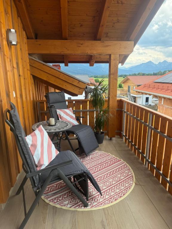 Nespecifikovaný výhled na hory nebo výhled na hory při pohledu z apartmánu