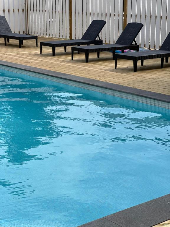 Bazén v ubytování Böda Hotell nebo v jeho okolí
