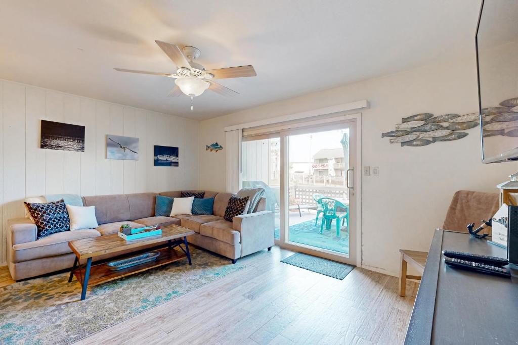 Χώρος καθιστικού στο Casita da la Bahia