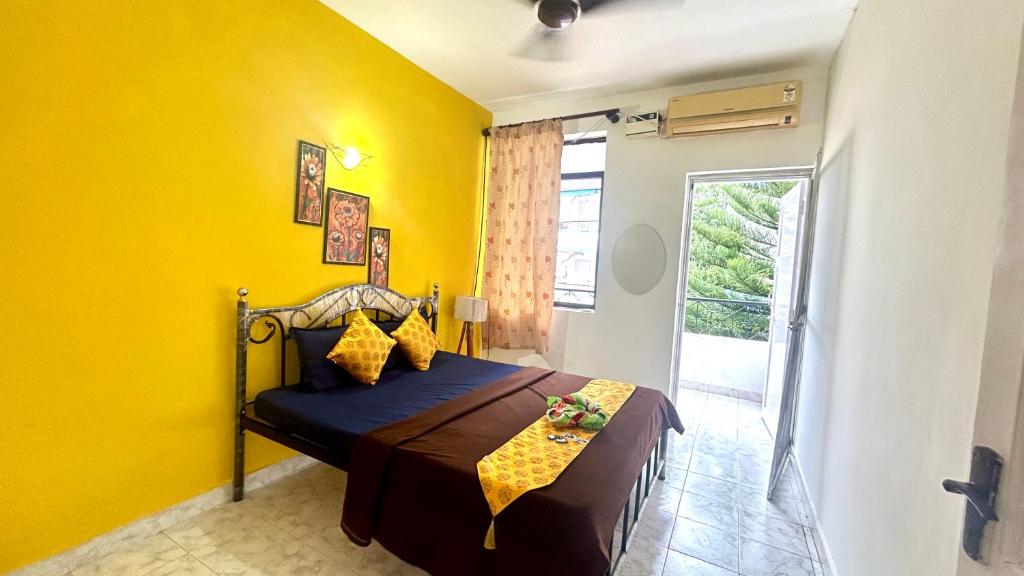 Postel nebo postele na pokoji v ubytování Muffys Pool Apartment