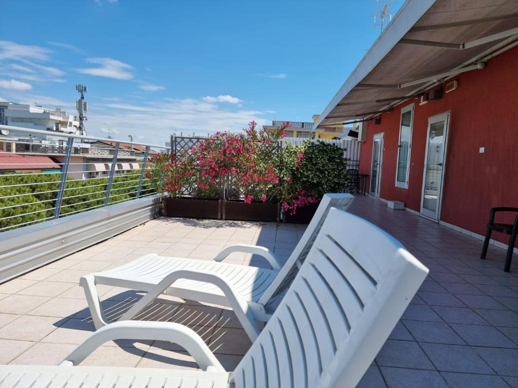 Balkon lub taras w obiekcie Hotel Morena