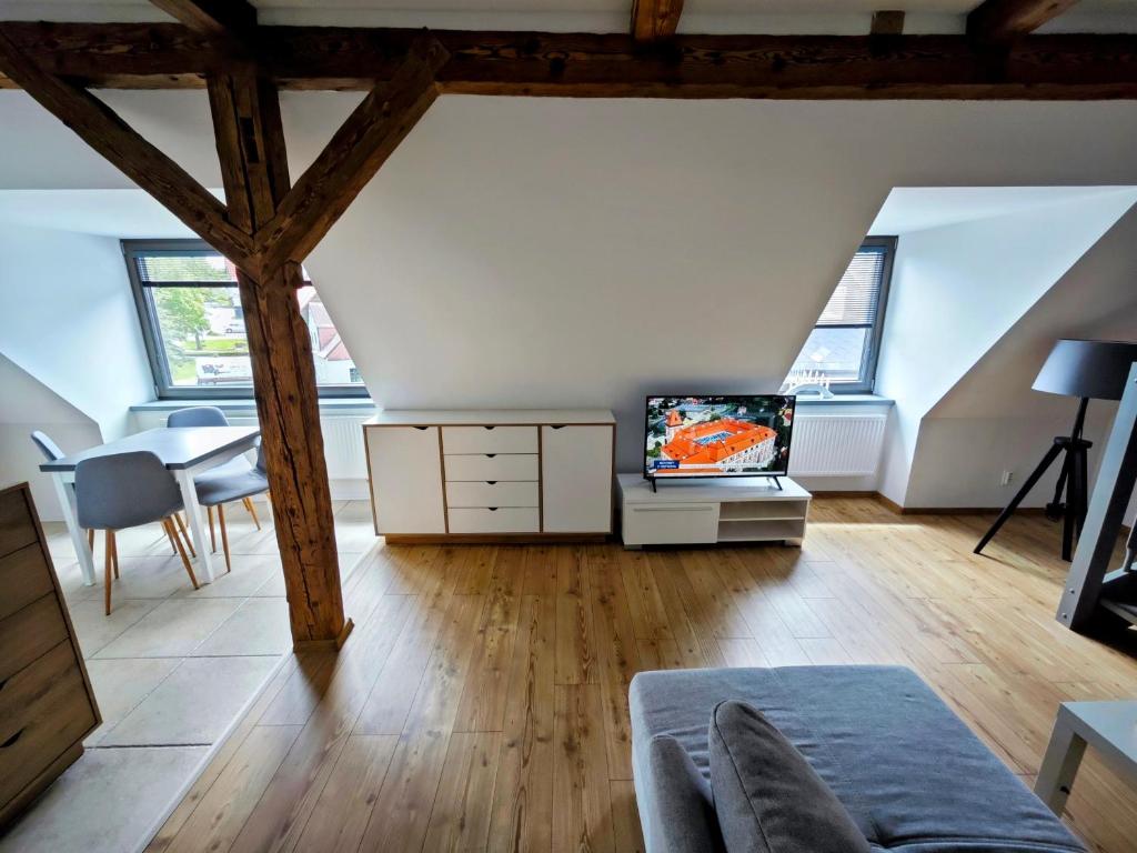 Posezení v ubytování APARTMÁNY 91 Boží Dar