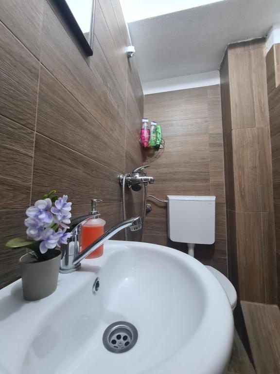 Koupelna v ubytování Veljanov Apartment 1