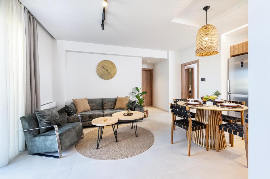 Posezení v ubytování Azure Waves, Exclusive Suites