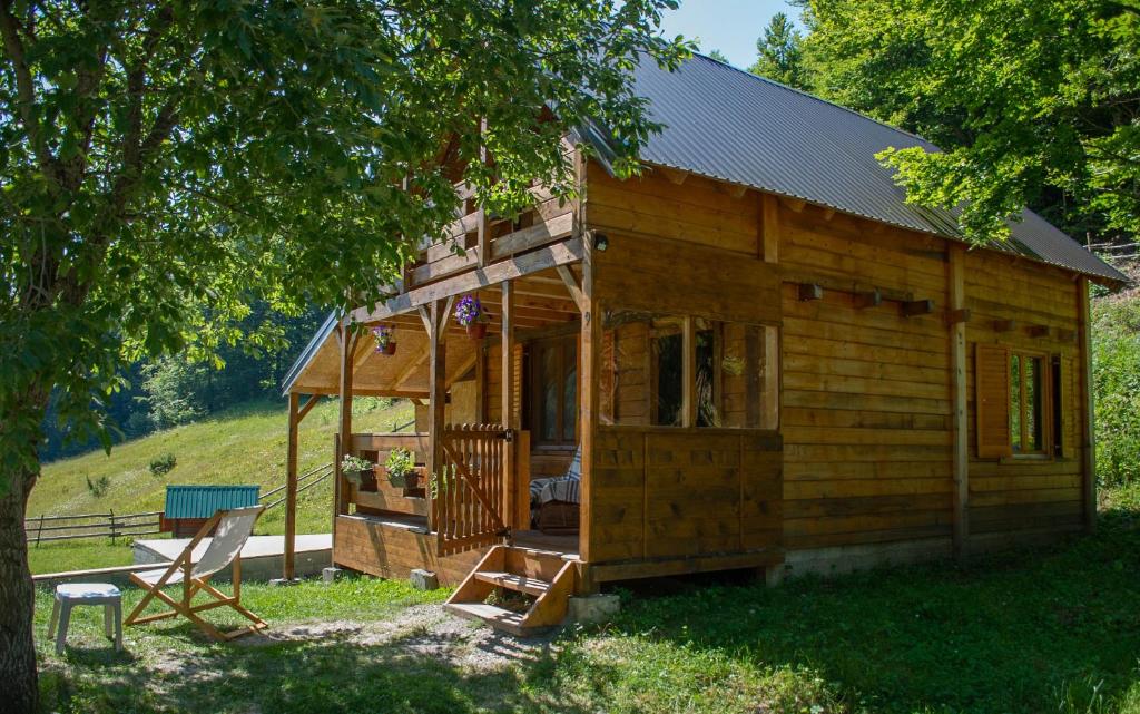 Zahrada ubytování Green Cottages