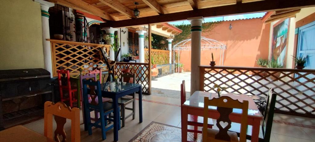 Restaurace v ubytování Hotel Tierra Maya