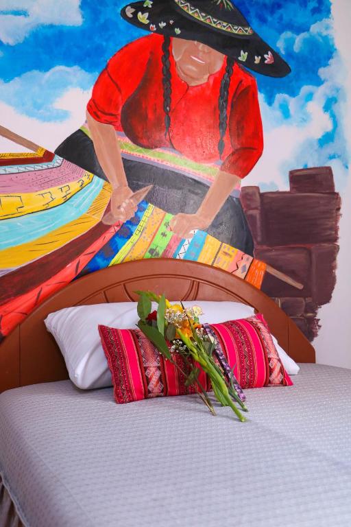 Postel nebo postele na pokoji v ubytování Millas House Cusco