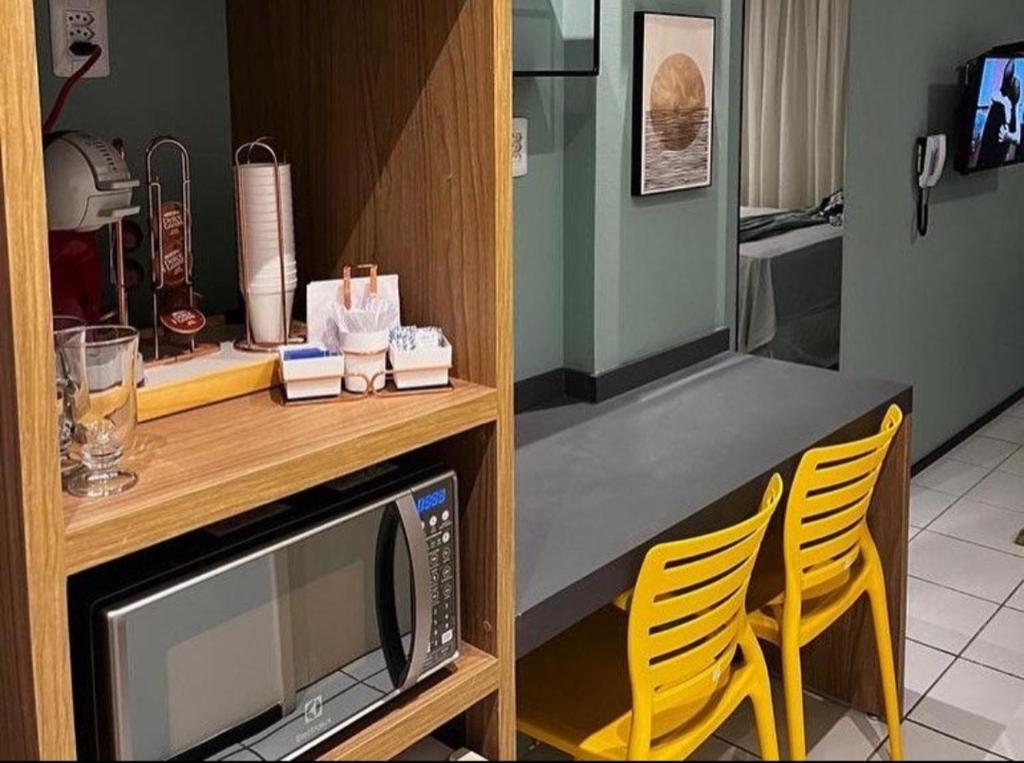 Kuchyň nebo kuchyňský kout v ubytování Flat Gran Lençóis Mandacaru 615
