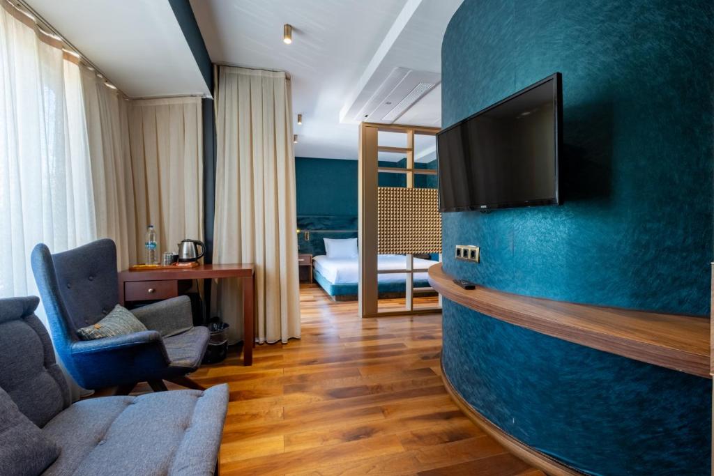 TV a/nebo společenská místnost v ubytování Armagrandi Spina Hotel-Special Category