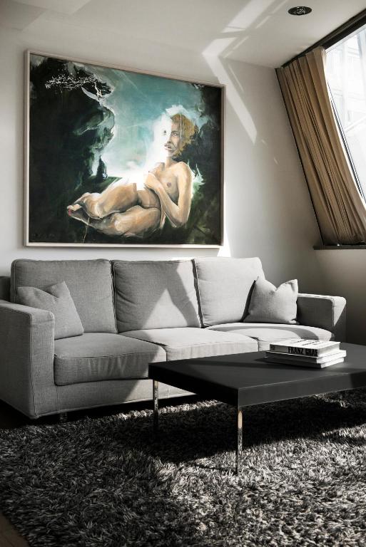 Istumisnurk majutusasutuses Augarten Art Hotel, a Member of Design Hotels