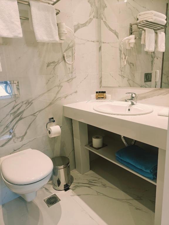 Koupelna v ubytování Ibiscus Hotel