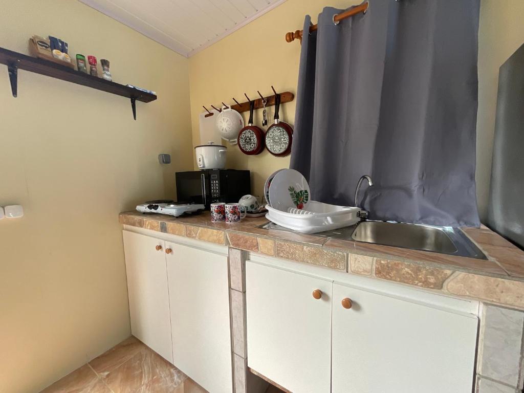 Kuchyň nebo kuchyňský kout v ubytování Jeannine Lodge