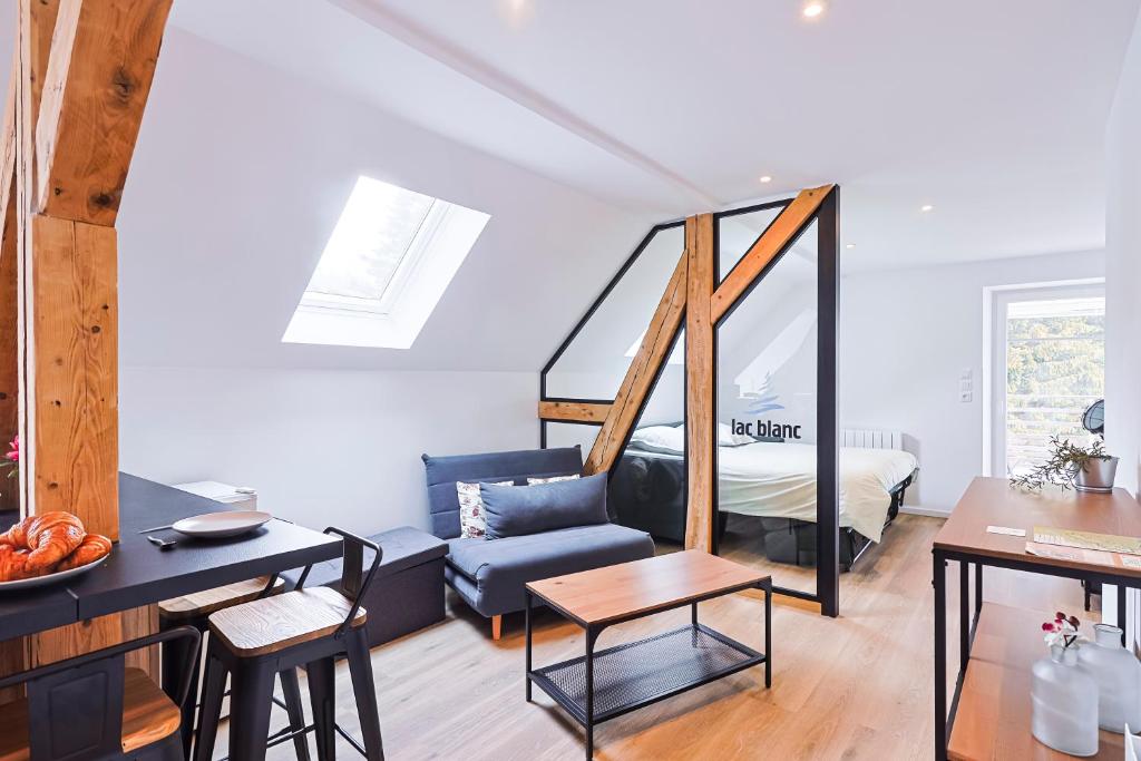 Posezení v ubytování Appartements Les Vosges