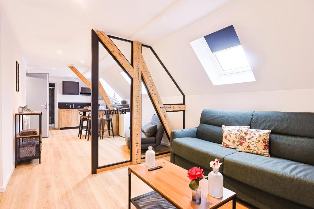 Posezení v ubytování Appartements Les Vosges
