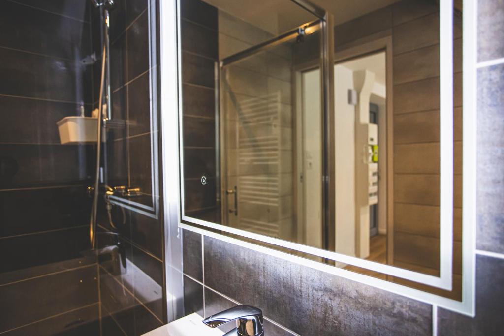 Koupelna v ubytování Appartements Les Vosges