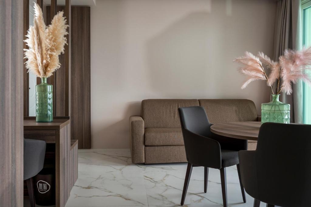 Posezení v ubytování Bolina Suite & Spa